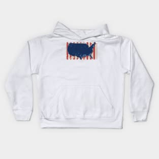 🔥 🇺🇸 4th of July Map 🇺🇸 🔥 Kids Hoodie